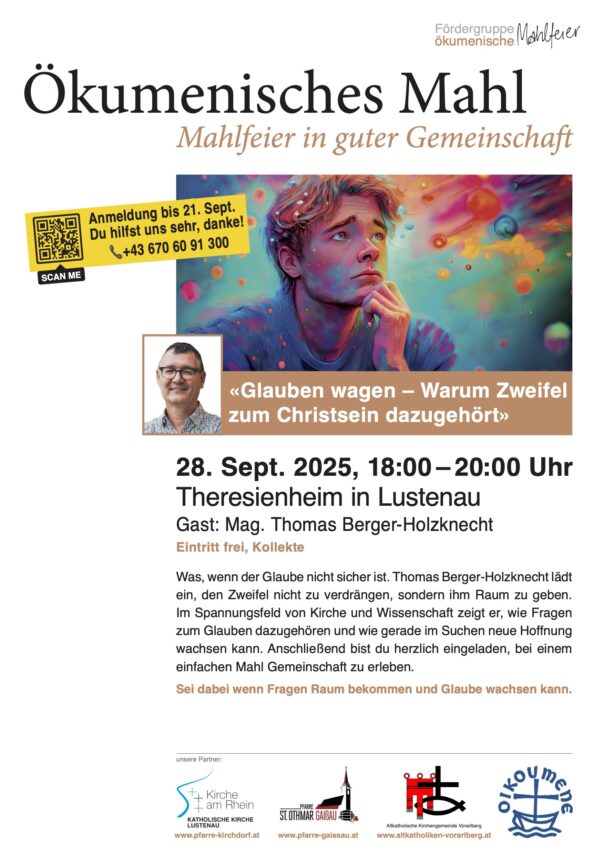 Ökumenische Mahlgemeinschaft: Warum Zweifel zum Christsein dazugehört